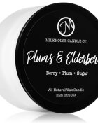Milkhouse Candle Co. Creamery Plums & Elderberry dišeča sveča Treveler Tin 106 g