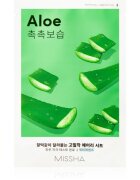 Missha Airy Fit Aloe maska iz platna z vlažilnim in pomirjajočim učinkom 19 g