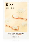Missha Airy Fit Rice maska iz platna s čistilnim in osvežilnim učinkom 19 g