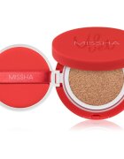 Missha Velvet Finish Cushion dolgoobstojni tekoči puder v gobici SPF 50+ odtenek #23 Neutral Medium Beige 15 g