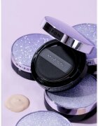 Mizon Vegan Collagen Cushion SPF38 PA++ dolgoobstojni tekoči puder v gobici z visoko UV zaščito odtenek #21 Light Beige 2x15 g