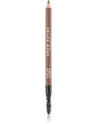 MUA Makeup Academy Brow Define dolgoobstojni svinčnik za obrvi s krtačko odtenek Mid Brown 1.2 g