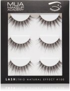 MUA Makeup Academy Lashes Natural Effect umetne trepalnice #100 3 par