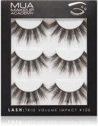 MUA Makeup Academy Lashes Volume Impact umetne trepalnice vrsta Volume #100 3x2 kos