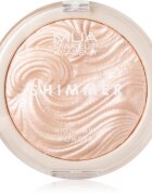 MUA Makeup Academy Shimmer kompaktni pudrasti osvetljevalec odtenek Pink Shimmer 8 g