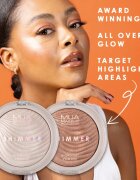 MUA Makeup Academy Shimmer kompaktni pudrasti osvetljevalec odtenek Pink Shimmer 8 g