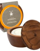 Mühle Shaving Soap Wooden Bowl milo za britje za moške Sea Buckthorn 65 g