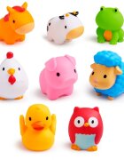 Munchkin Bath Farm Bath Squirts igrača za v vodo 9 m+ 8 kos