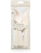 Mushie Cutlery pribor za otroke 3y+ Ivory 3 kos