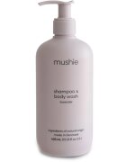 Mushie Organic Baby gel za prhanje in šampon 2v1 za otroke Lavender 400 ml