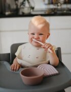 Mushie Silicone Feeding Spoons žlička Powder Blue 2 kos