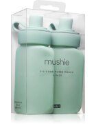 Mushie Silicone Puree Pouch silikonske vrečke za pire za ponovno polnjenje Cambridge Blue 2 kos