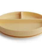 Mushie Silicone Suction Plate deljeni krožnik s priseskom Daffodil 1 kos