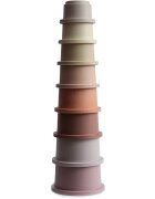Mushie Stacking Cups Toy igrača 3v1 Petal 8 kos
