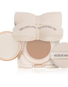 MUZIGAE MANSION Sleek Water Cushion dolgoobstojni tekoči puder v gobici z vlažilnim učinkom odtenek P21 15 g