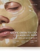 Nacific Green Tea Collagen Gel Mask posvetlitvena maska za obraz z vlažilnim učinkom 1 kos