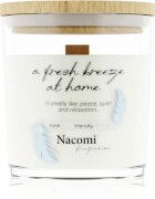 Nacomi Soy Candle Home Fragrances dišeča sveča z lesenim stenjem 140 g