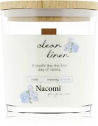 Nacomi Soy Candle Home Fragrances dišeča sveča z lesenim stenjem 140 g