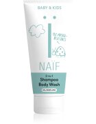Naif Baby & Kids 2-in-1 otroški gel za umivanje in šampon brez dodanih dišav 200 ml