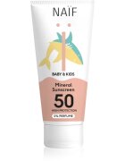 Naif Baby & Kids Mineral Sunscreen SPF 50 0 % Perfume otroška zaščitna krema 100 ml