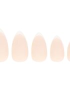 Nail HQ Almond Matte French umetni nohti z lepilom 24 kos