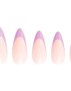 Nail HQ Almond Purple French umetni nohti z lepilom 24 kos