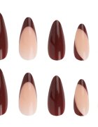 Nail HQ Almond umetni nohti Chocolate Envy 24 kos