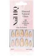 Nail HQ Almond umetni nohti Natural Glaze 24 kos