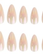Nail HQ Almond umetni nohti Natural Glaze 24 kos