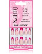 Nail HQ Coffin Pink Contrast French umetni nohti z lepilom 24 kos