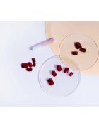 Nail HQ Square umetni nohti Deep Red 24 kos