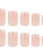 Nail HQ Square umetni nohti Elegant French 24 kos