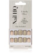 Nail HQ Square umetni nohti Utterly Olive 24 kos