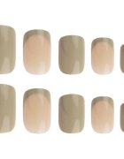 Nail HQ Square umetni nohti Utterly Olive 24 kos
