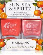 Nails Inc. 45 Second Speedy Gloss lak za nohte DUO paket odtenek 2x14 ml