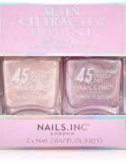 Nails Inc. 45 Second Speedy Gloss lak za nohte DUO paket odtenek Main Character Moment 2x14 ml