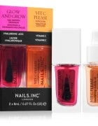Nails Inc. Glow and Grow & Vit C Please set lakov za nohte s hranilnim učinkom
