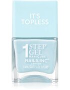 Nails Inc. It’s Topless gel lak za nohte za dolgoobstojen učinek odtenek Giselle Icy Blue 14 ml