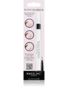Nails Inc. Mani Marker lak za okrasitev nohtov v aplikacijskem peresu odtenek White 3 ml
