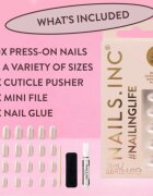Nails Inc. #NailingLife Press-On Nails umetni nohti odtenek All Out Olivia Glaze 33 kos