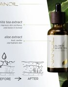 Nanoil Aloe & White Tea serum za obraz z aloe vero in belim čajem 50 ml