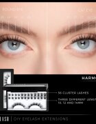 Nanolash DIY Eyelash Extensions šopaste lepilne trepalnice brez vozlička Harmony 36 kos