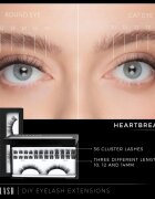 Nanolash DIY Eyelash Extensions šopaste lepilne trepalnice brez vozlička Heartbreaker 36 kos