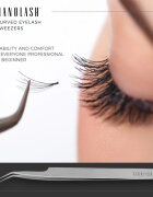 Nanolash Eyelash Tweezers Curved pripomoček za nanos umetnih trepalnic 1 kos