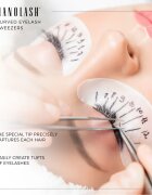 Nanolash Eyelash Tweezers Curved pripomoček za nanos umetnih trepalnic 1 kos