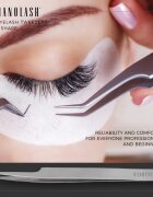 Nanolash Eyelash Tweezers L Shape pripomoček za nanos umetnih trepalnic 1 kos