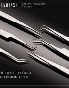 Nanolash Eyelash Tweezers L Shape pripomoček za nanos umetnih trepalnic 1 kos