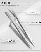 Nanolash Eyelash Tweezers Pointed pinceta za trepalnice 1 kos