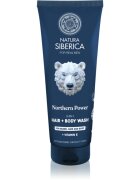 Natura Siberica Arctic Wild Northern Power gel za umivanje za lase brado in telo za moške 200 ml