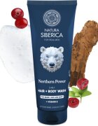Natura Siberica Arctic Wild Northern Power gel za umivanje za lase brado in telo za moške 200 ml